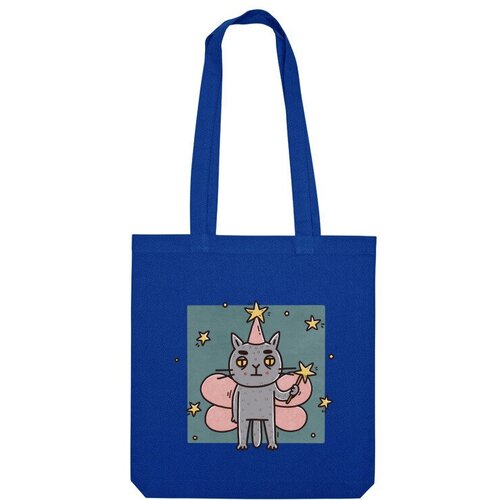 фото Сумка «кот - фея. волшебство. магия. звезды. юмор» (красный) us basic