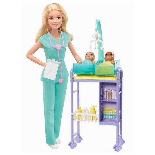 фото Игровой набор barbie baby doctor детский врач блондинка, gkh23