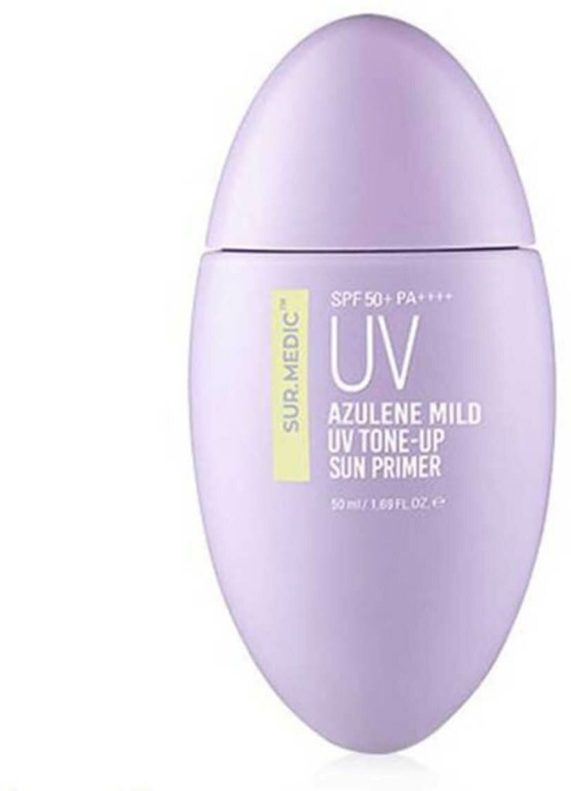 Sur. medic+ Праймер с азуленом Azulene Mild UV Tone-Up Sun Primer, 50 мл, голубой