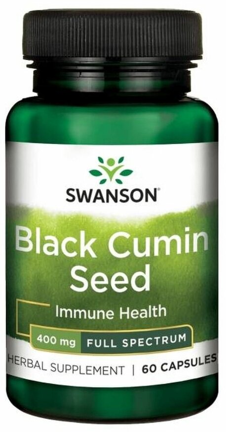 Swanson Black Cumin Seed 400 mg 60 капс