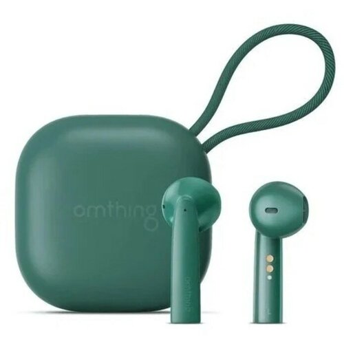 Наушники 1MORE Omthing AirFree Pods EO005, вкладыши, шумоподавление, 400 мАч, зеленые