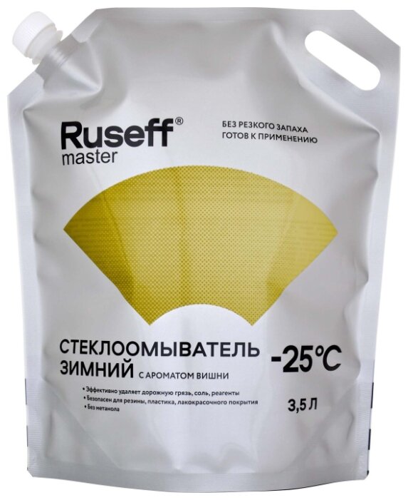 Концентрат жидкости для стеклоомывателя RUSEFF Master, -25°C, 3.5 л
