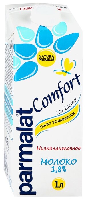 Молоко Parmalat Comfort ультрапастеризованное 1.8%, 1 л