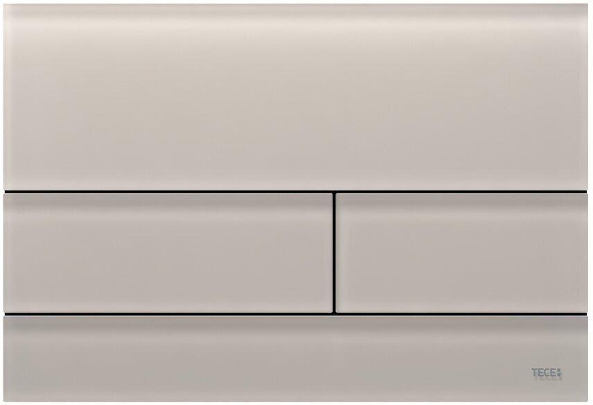 Стеклянная панель (кнопка) смыва для унитаза TECEsquare II, cтекло песочно-бежевое, сатинированное, 9240827