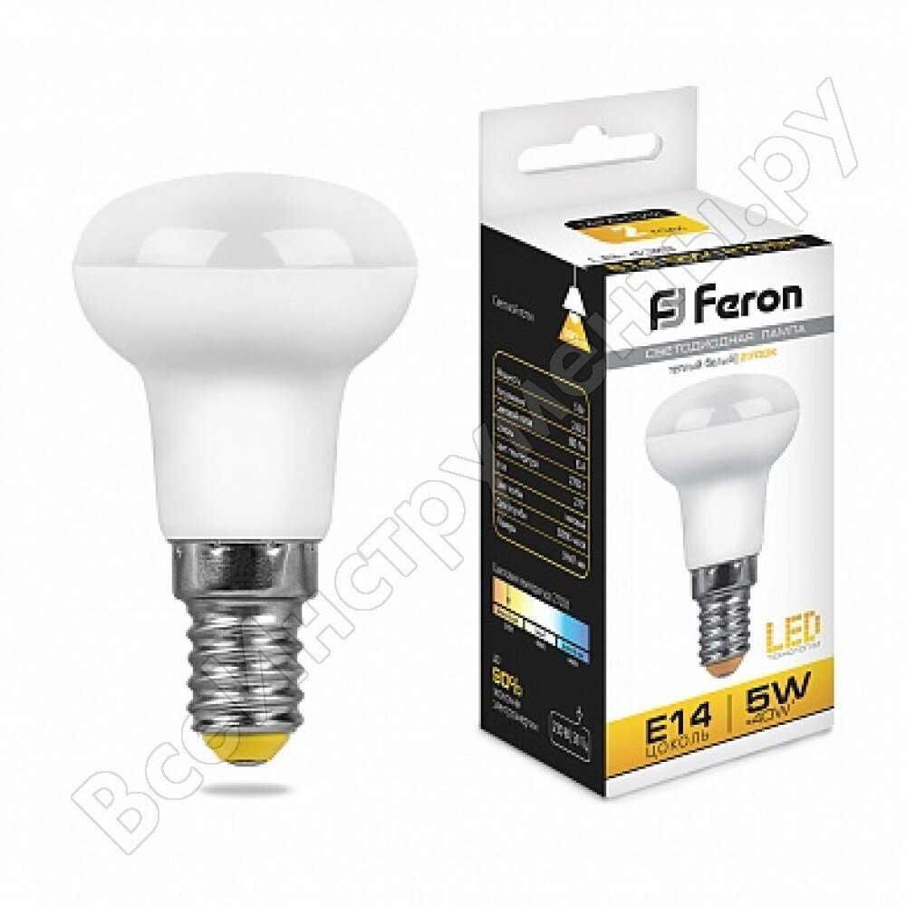 FERON Лампа светодиодная, 5W 230V E14, 2700K, LB-439 25516