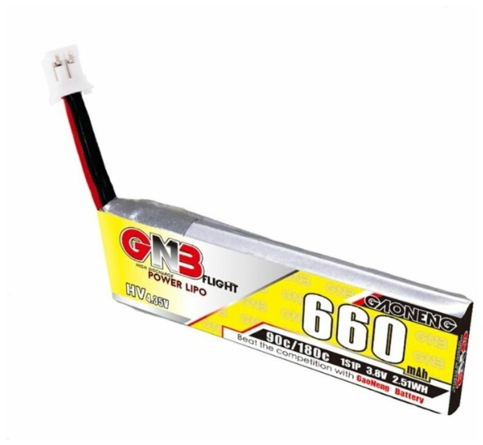 Аккумулятор Gaoneng GNB Lipo HV 38 В 1s 660 мАч Lipo PH2.0 для FPV