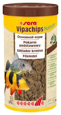 Корм для рыб Sera VIPACHIPS Nature 1000мл - фотография № 1