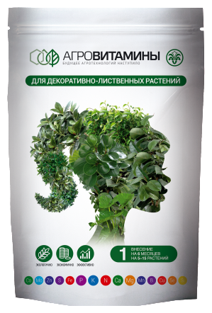 Удобрение AVA Агровитамины для декоративно-лиственных растений, 0.025 л, 0.0135 кг - фотография № 2