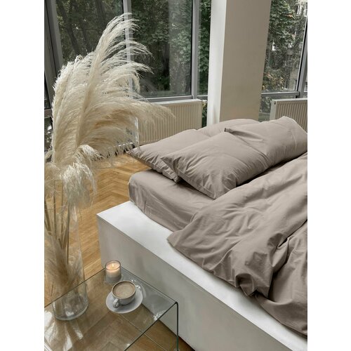 Постельное белье 2-спальное из премиальной ткани Вареный хлопок с пододеяльником 200 х 200 см