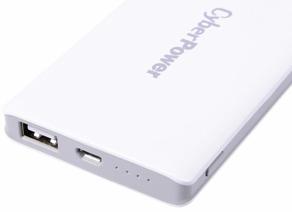 Внешний аккумулятор Power Bank 5000 мАч CyberPower CP5000PEG белый - фото №6