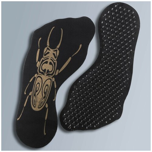 фото Доска для йоги садху с гвоздями в форме стопы скарабей - 3413 wood art