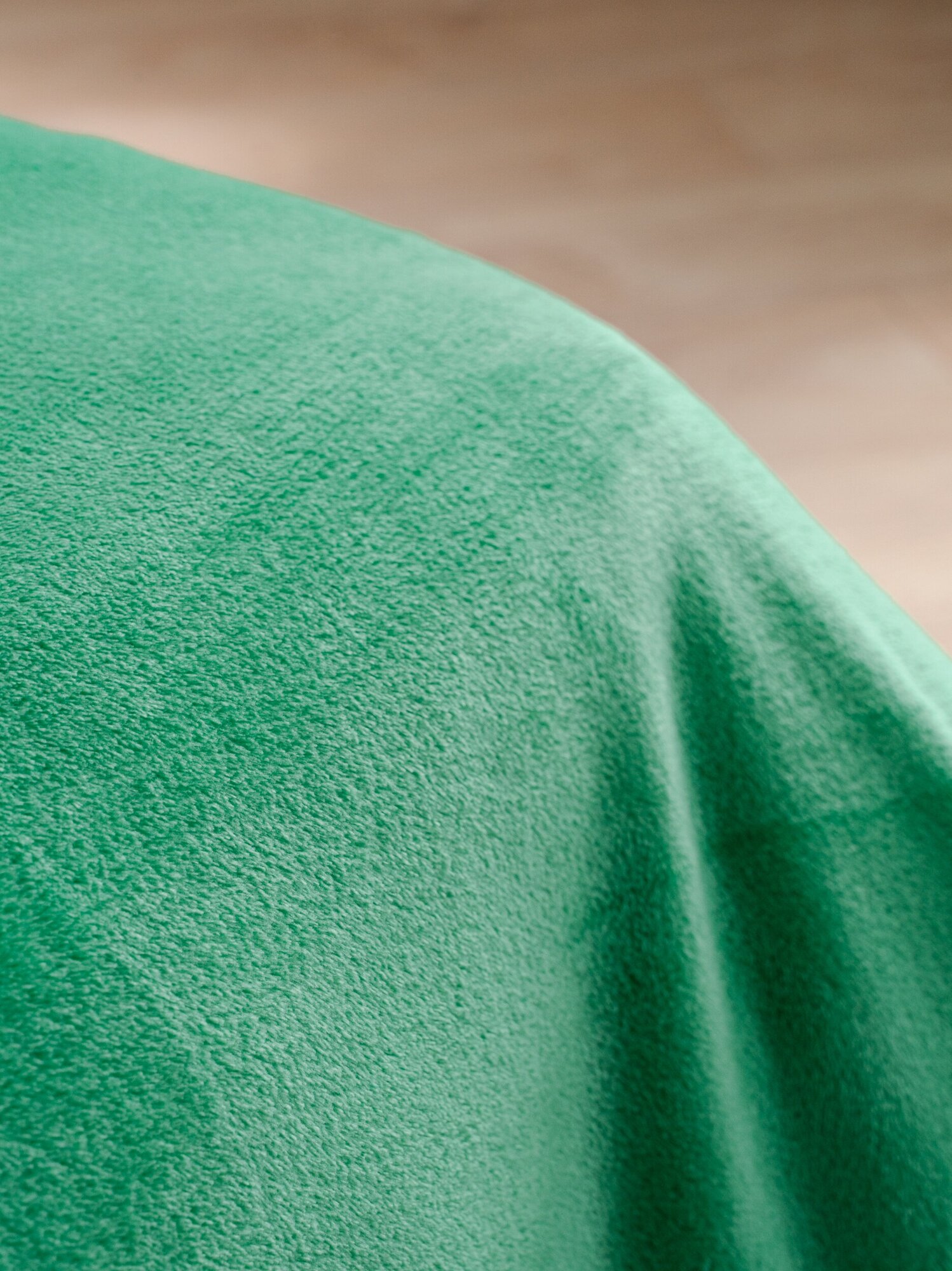 Плед однотонный Павлина Зеленый, 200х220, евро - фотография № 9