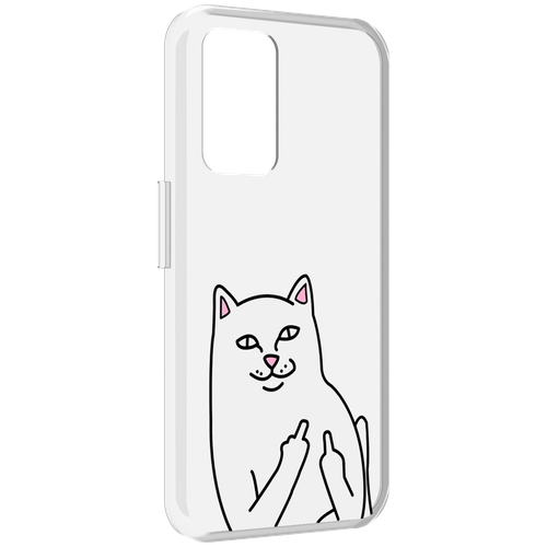 Чехол MyPads котяра для Realme GT Neo3T задняя-панель-накладка-бампер