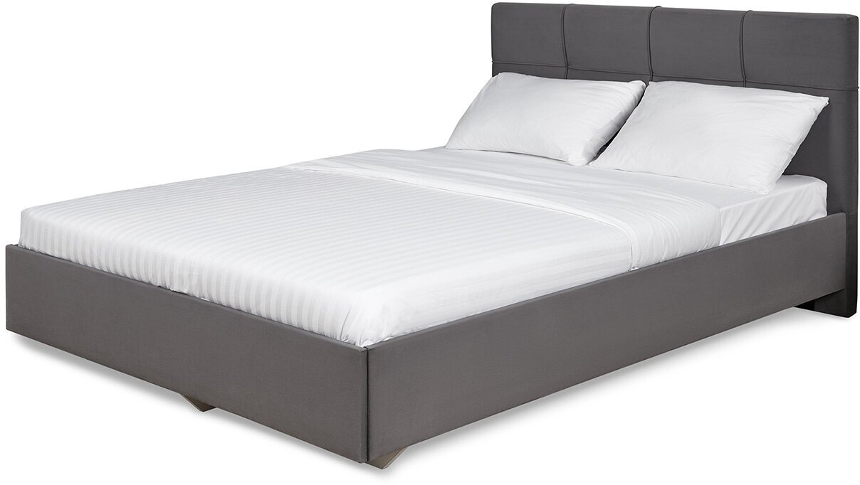 Кровать без подъемного механизма Hoff Каприз, 168х101х212, цвет серый