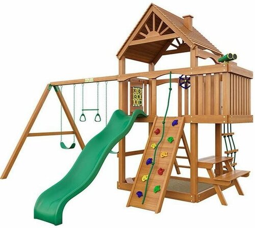 Детская деревянная площадка IgraGrad Premium Шато (дерево) (спортивно-игровая площадка для дачи и улицы)