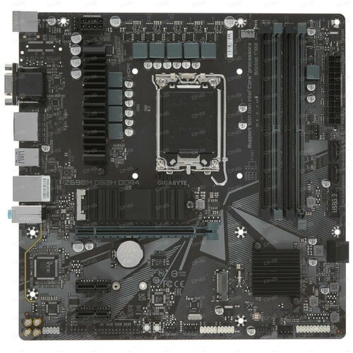 Материнская плата GIGABYTE Z690M DS3H DDR4 Z690M DS3H DDR4 - LGA 1700 Intel Z690 4хDDR4-3200 МГц 1хPCI-Ex16 2хM2 Micro-ATX 3579900₽