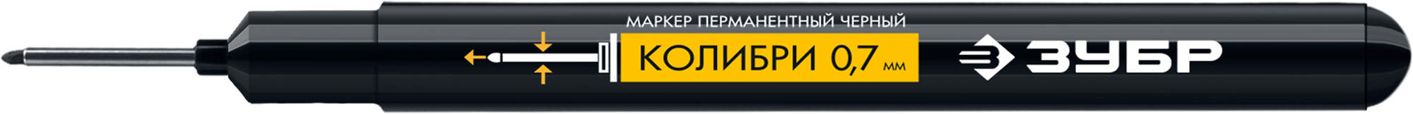 Чёрный перманентный маркер для отверстий Зубр 06328-2