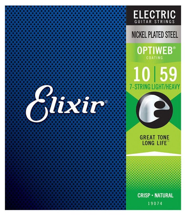 Elixir 10-59 Light/Heavy Optiweb 19074 7 Strings