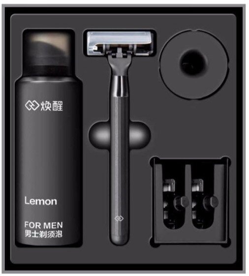 Набор для бритья MiJia Huanxing Lemon Razor HandX H300 (Black/Черный)