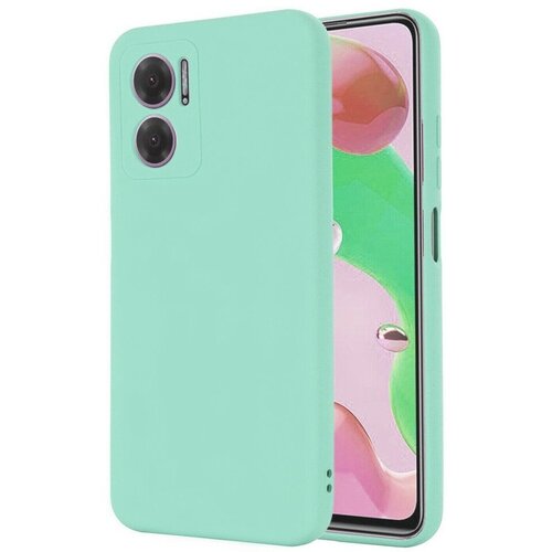 Накладка силиконовая Silicone Cover для Xiaomi Redmi 10 5G / Xiaomi Redmi 11 Prime 5G / Xiaomi Note 11E 5G бирюзовая накладка силиконовая silicone cover для xiaomi redmi note 10 pro пудровая