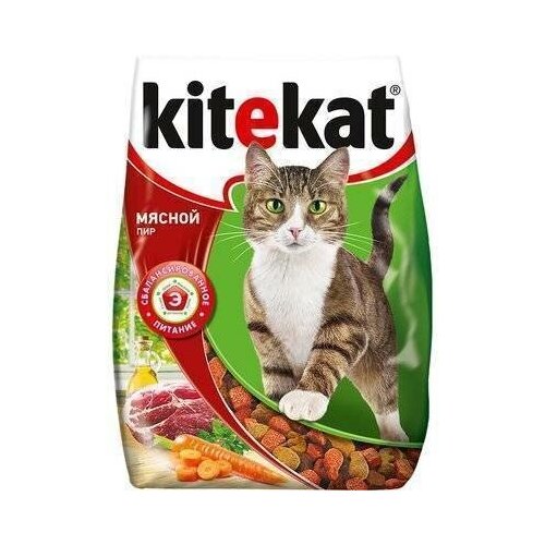 Kitekat Сухой корм для кошек мясной пир 10132138 0,35 кг 24914 (11 шт)