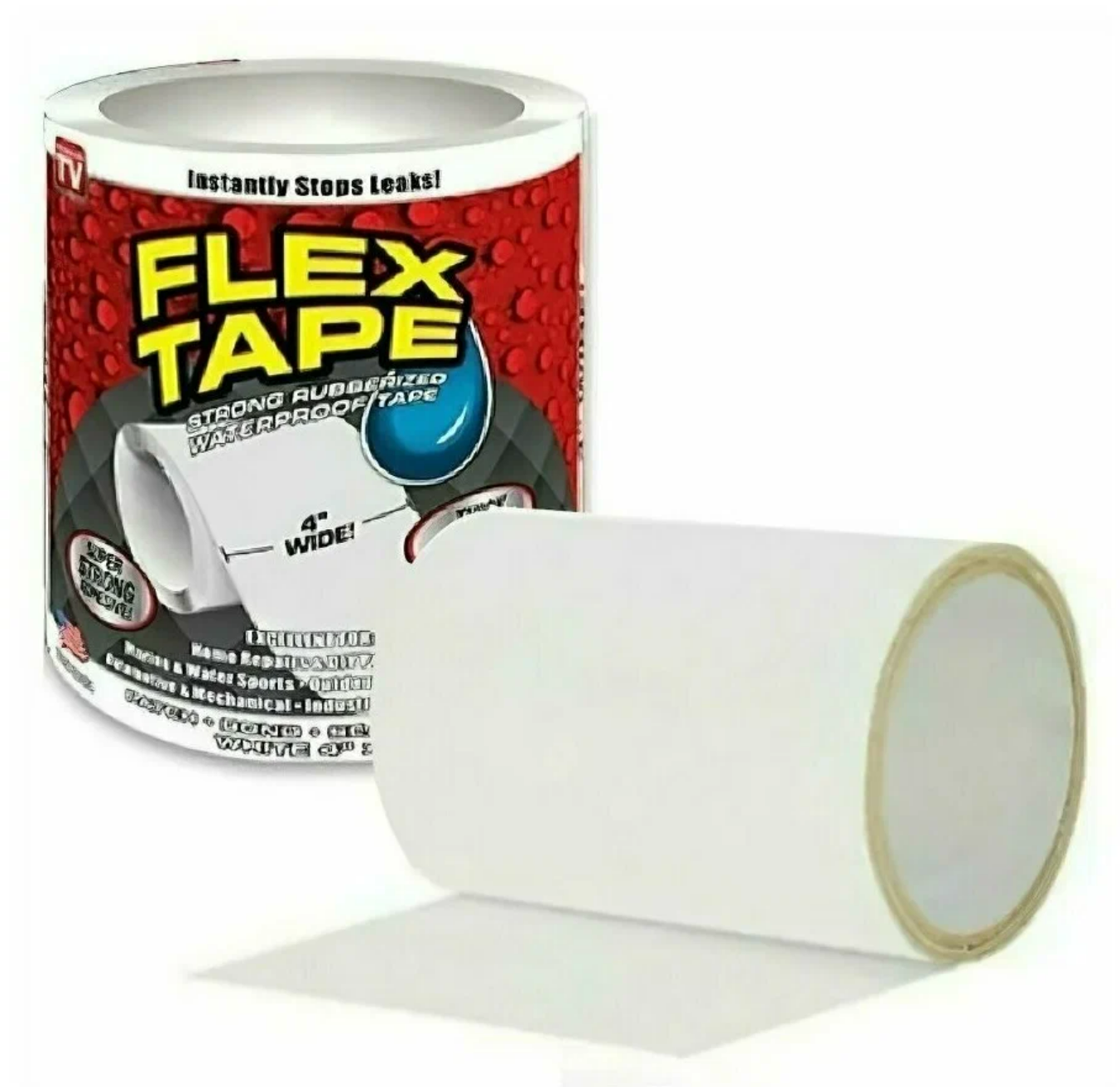 Сверхсильная клейкая лента FLEX TAPE 10см белая