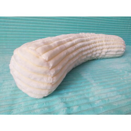 Подушка декоративная валик Желтый Плюш