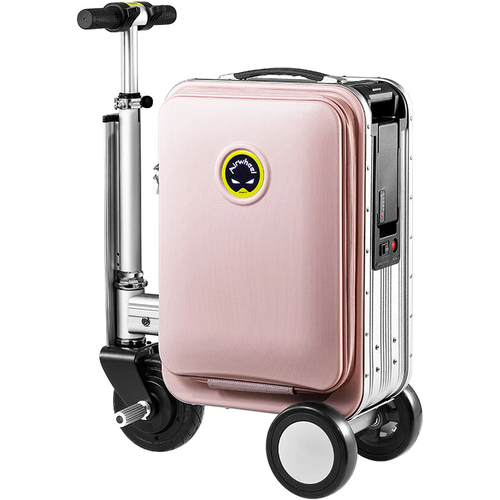 Чемодан-самокат Airwheel, размер S, розовый умный чемодан airwheel sq3 white sq3w1zd200425