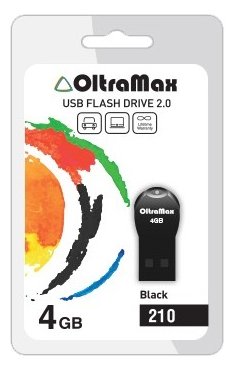  OltraMax 210 4GB USB 2.0 (OM-4GB-210) Black