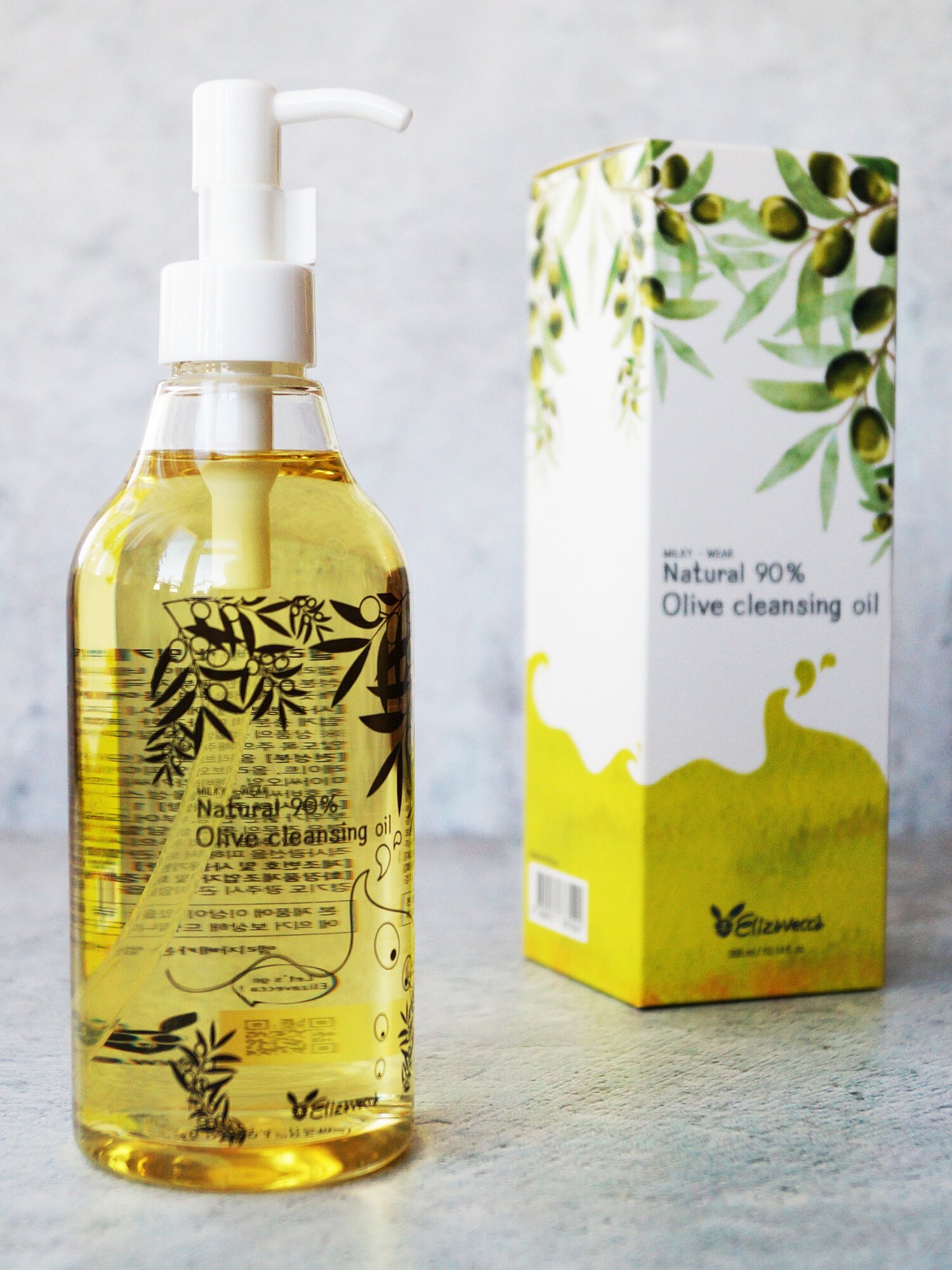 Гидрофильное масло оливы | Elizavecca Natural 90% Olive Cleansing Oil 300ml