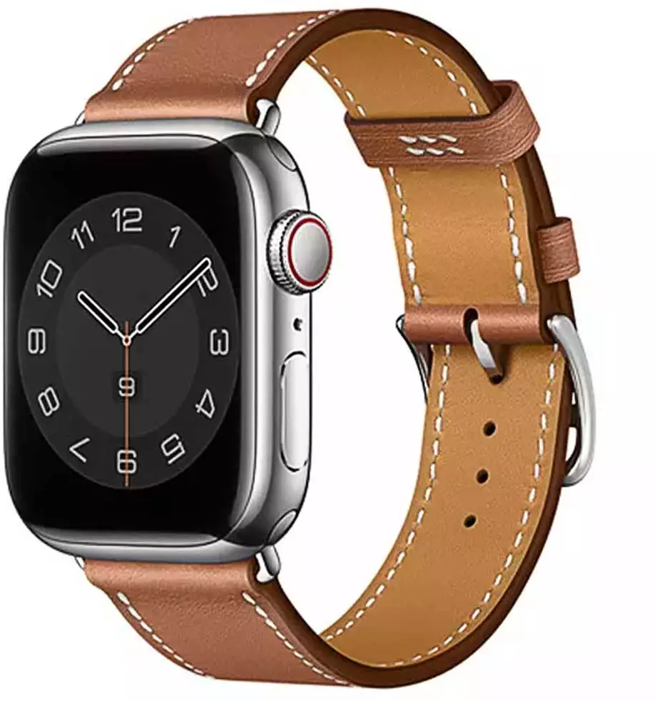 Кожаный ремешок для Apple Watch WIWU Leather watch band 42-44mm Brown