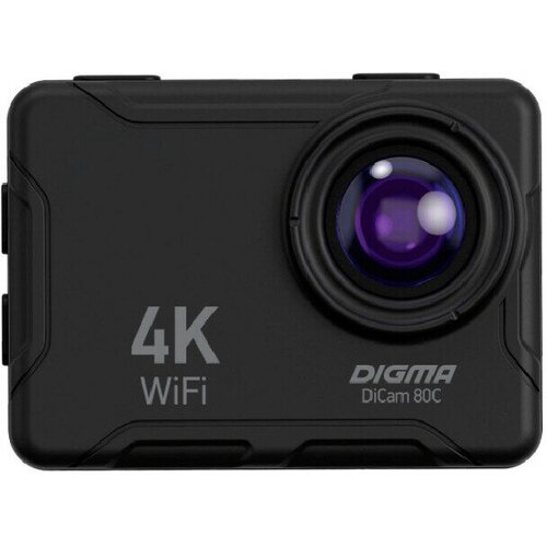 Экшн-камера Digma DiCam 80C черный