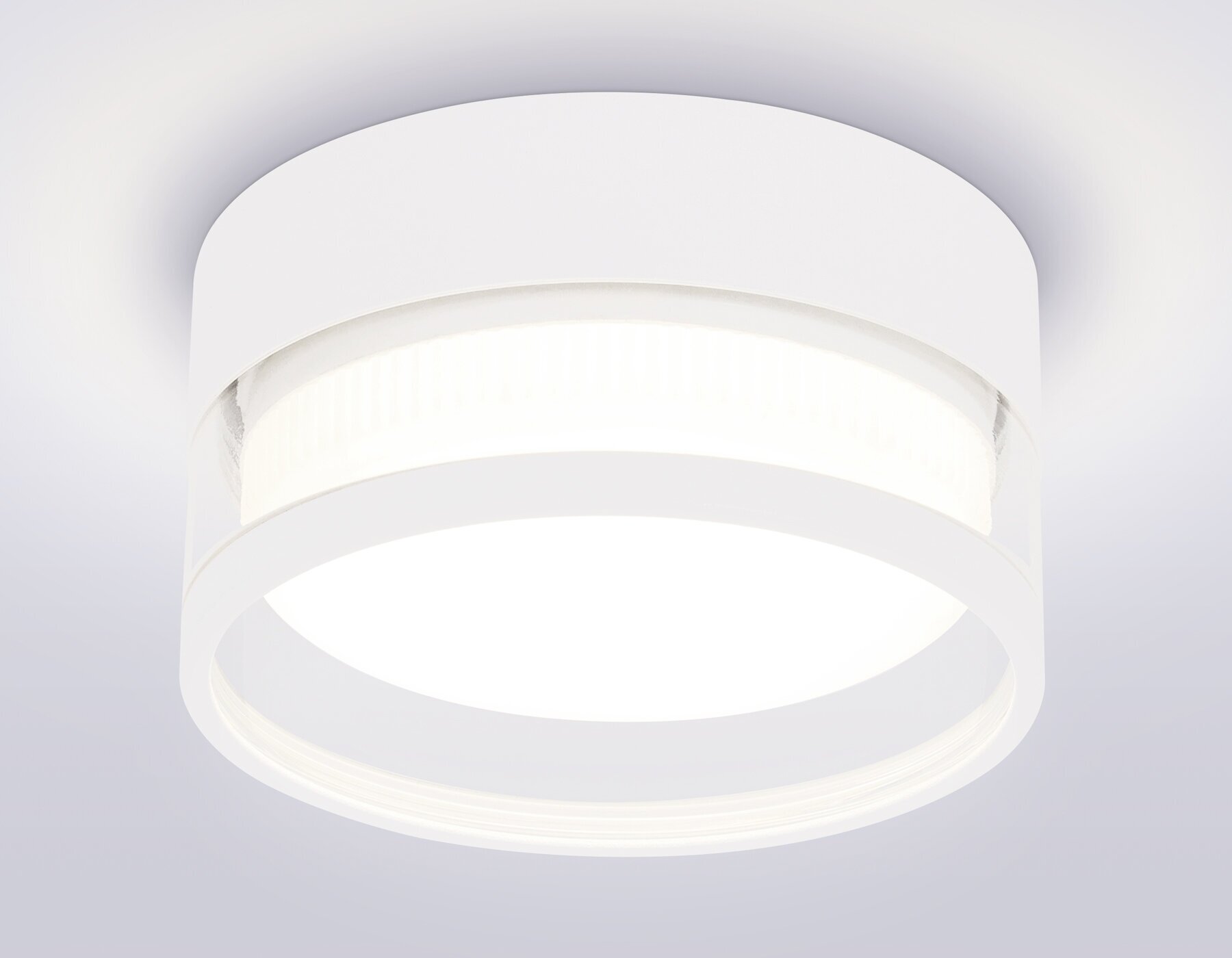 Накладной светильник с акрилом GX53 TN5505 SWH/CL белый песок/прозрачный GX53 D85*43