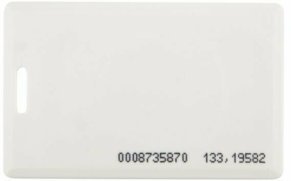 Электронный ключ (карта с прорезью) 125KHz формат EM Marin Индивидуальная упаковка 1 шт