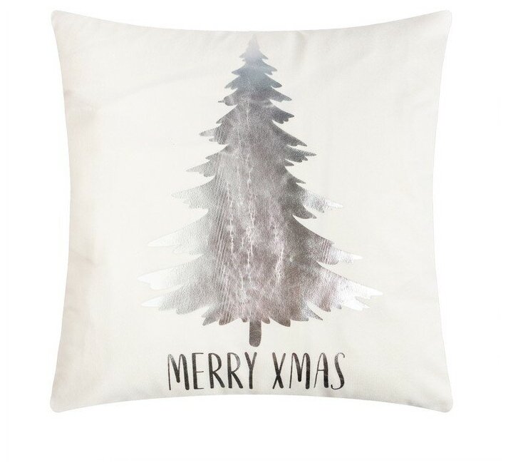 фото Наволочка декоративная Этель на молнии, 40x40 см, велюр