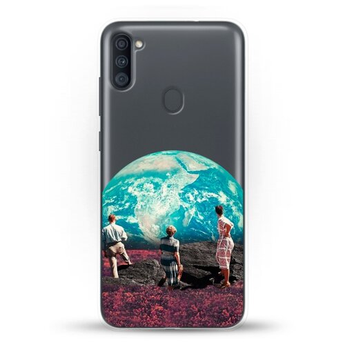фото Силиконовый чехол вид на землю на samsung galaxy a11 andy & paul