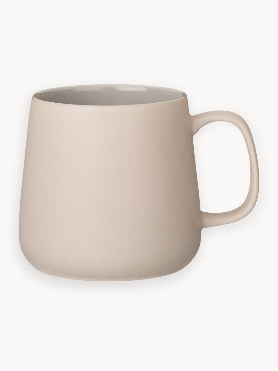 Кружка Lefard "Trendy", 420 мл, для кофе и чая, фарфор, бежевая