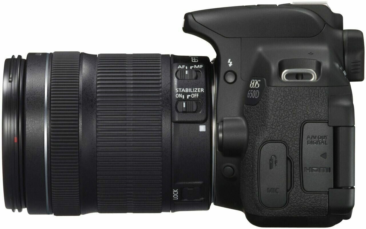 Зеркальный фотоаппарат Canon EOS 650D kit 18-135mm IS STM черный