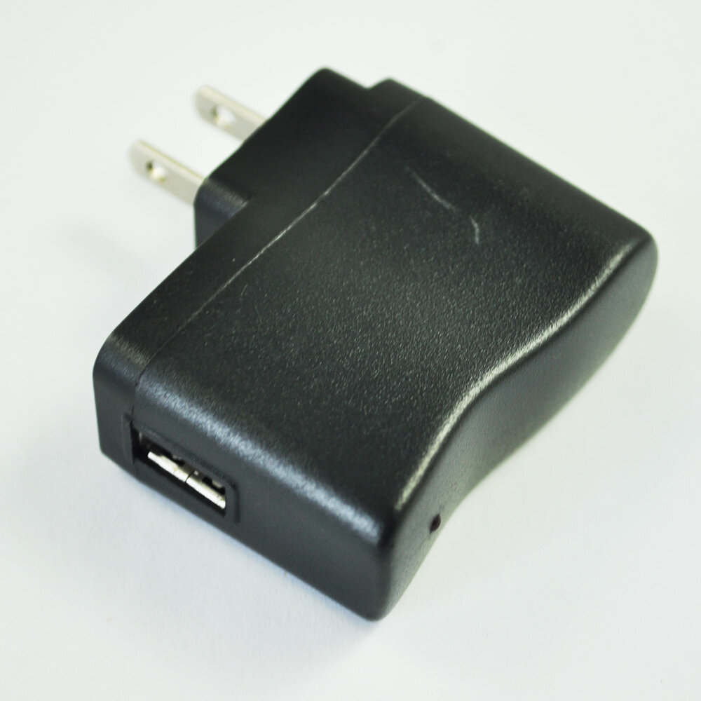 FLYEER SODIAL(R) AC 110V-240V to DC 5V 500mA USB to 2 Pin US Plug Power Adapter Charger