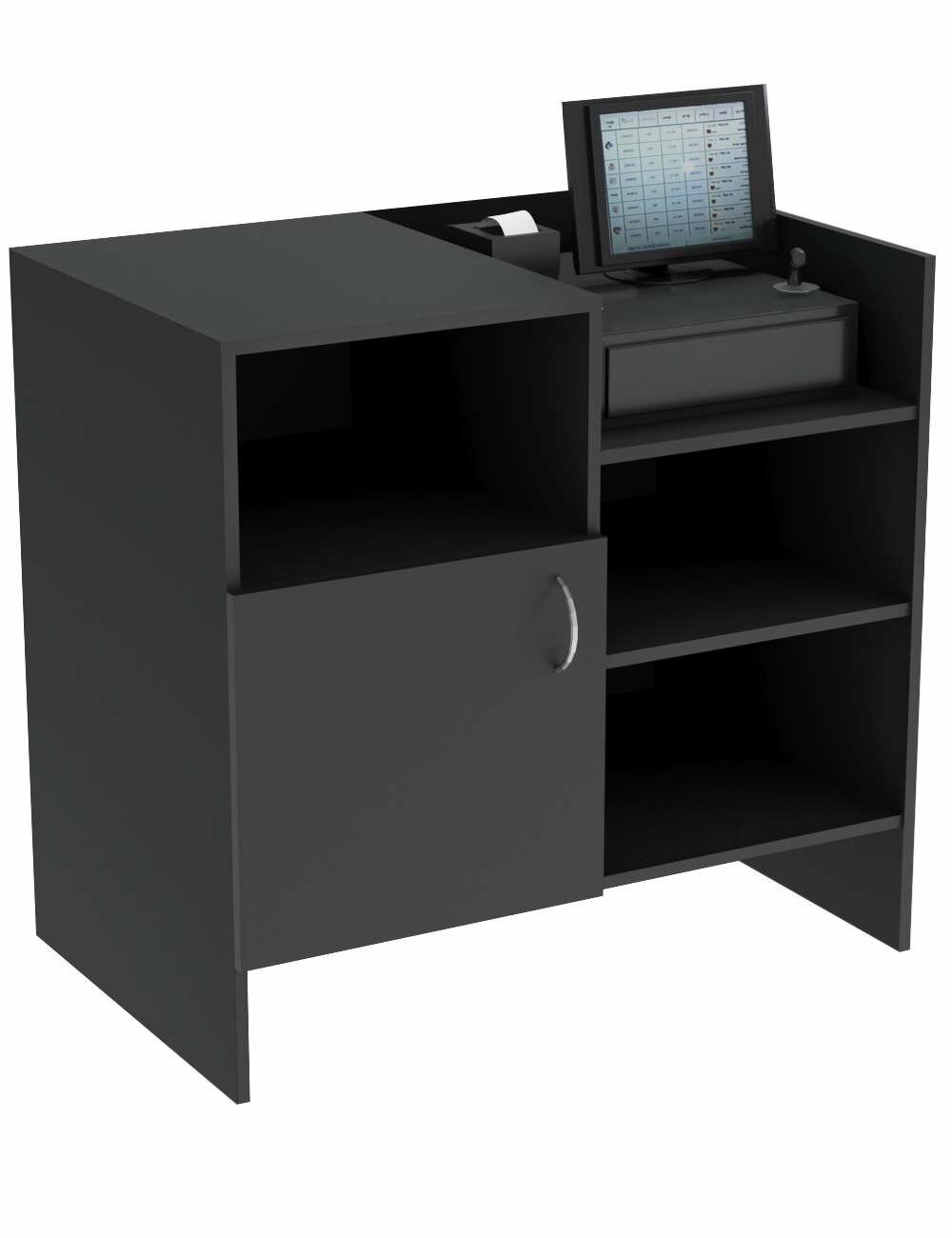 Прилавок под кассу Эконом №1 (900 мм) Черный. Производитель товара - компания ТОБ.