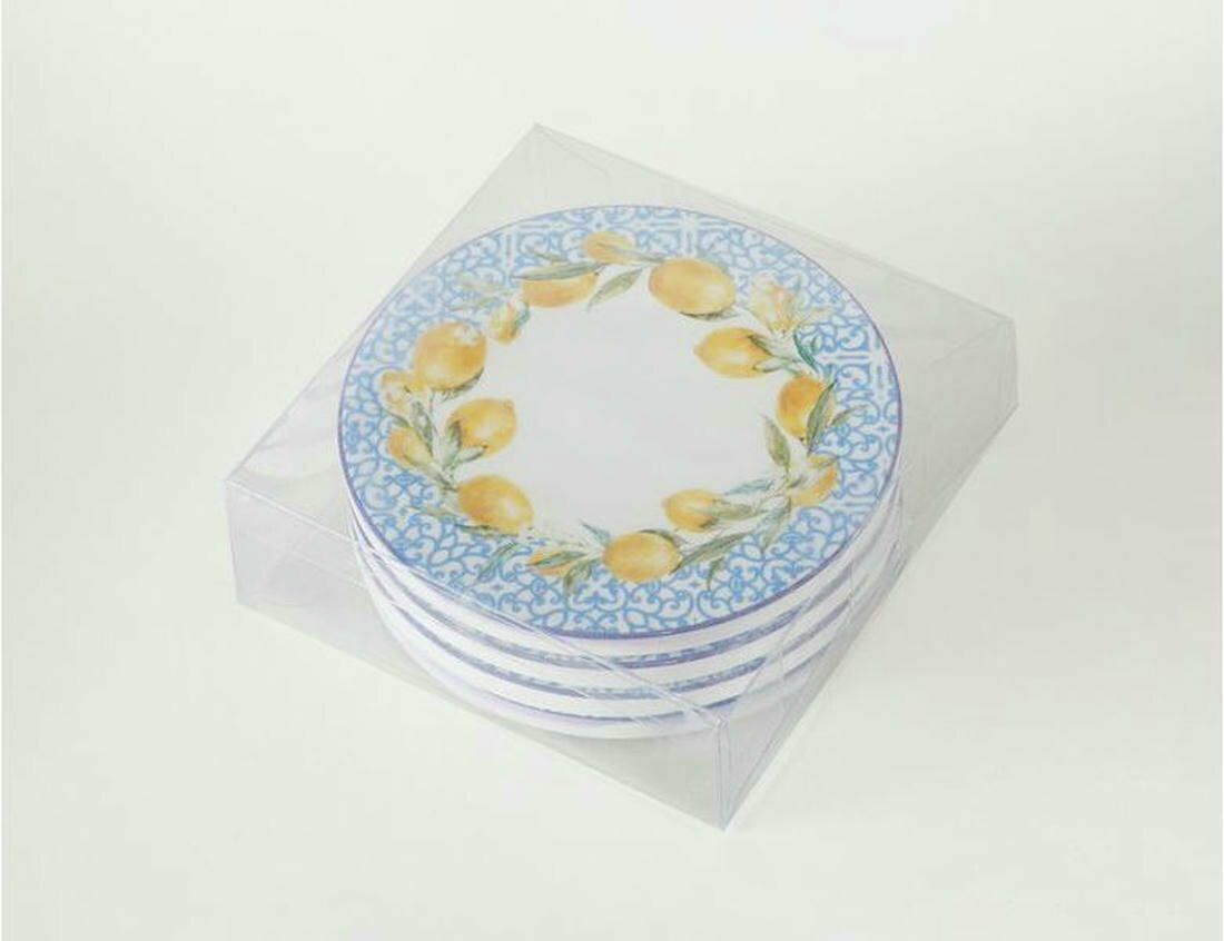 Набор подставок, керамика, 10 см, 4 шт, Boltze — фото 1