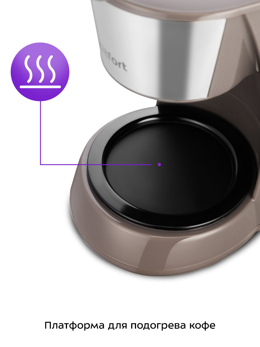 Кофеварка Kitfort КТ-7395 — фото 1