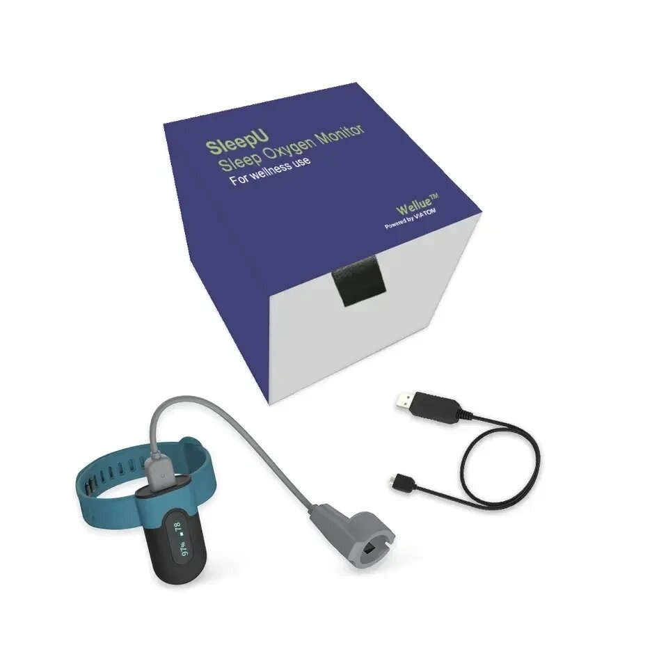 Монитор сердечного ритма и уровня кислорода в крови от храпа Bluetooth oximeter