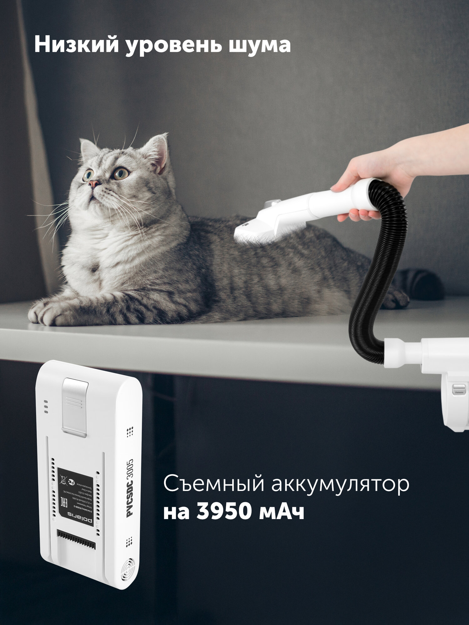 Пылесос портативный с пыленакопителем Polaris PVCSDC 3005 Wi-Fi IQ Home - фото №8
