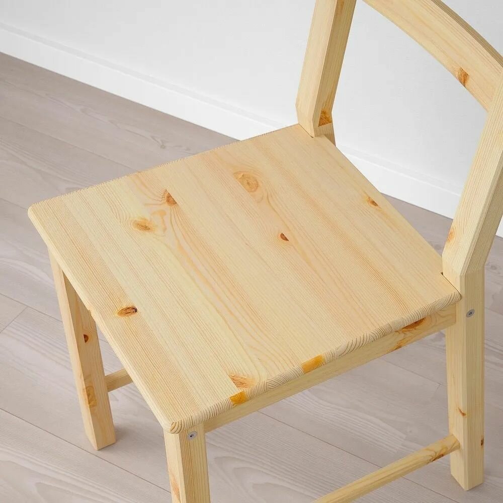 Стул деревянный IKEA IVAR, 95х41х50 см, массив сосны