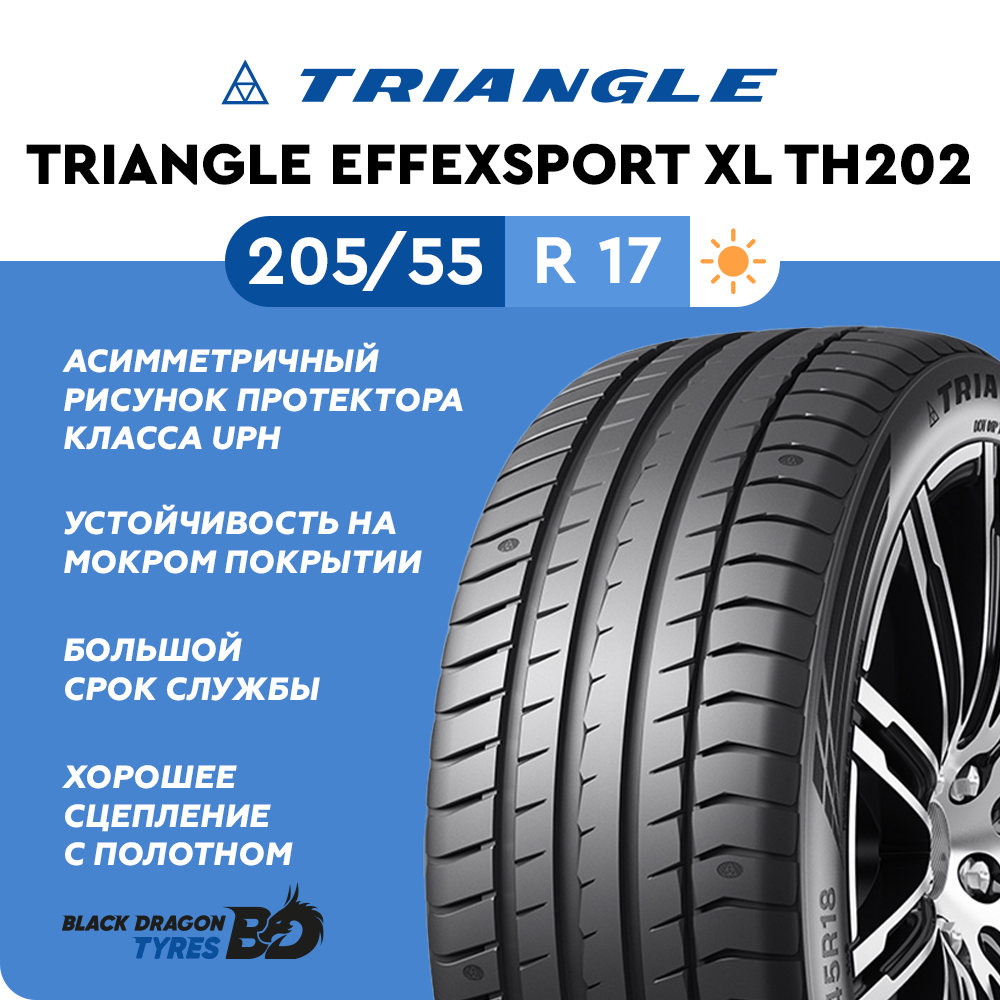 Летние шины Triangle EffeXSport XL TH202 205/55 R17 95W , для легкового автомобиля