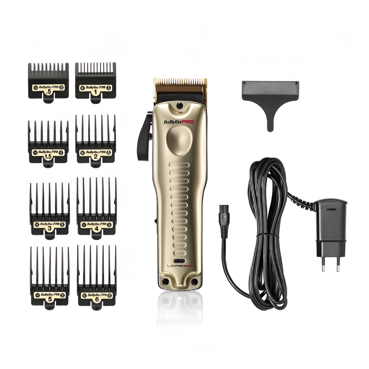 Машинка для стрижки волос "BaByliss" PRO FX825GE, с насадками, золотистая