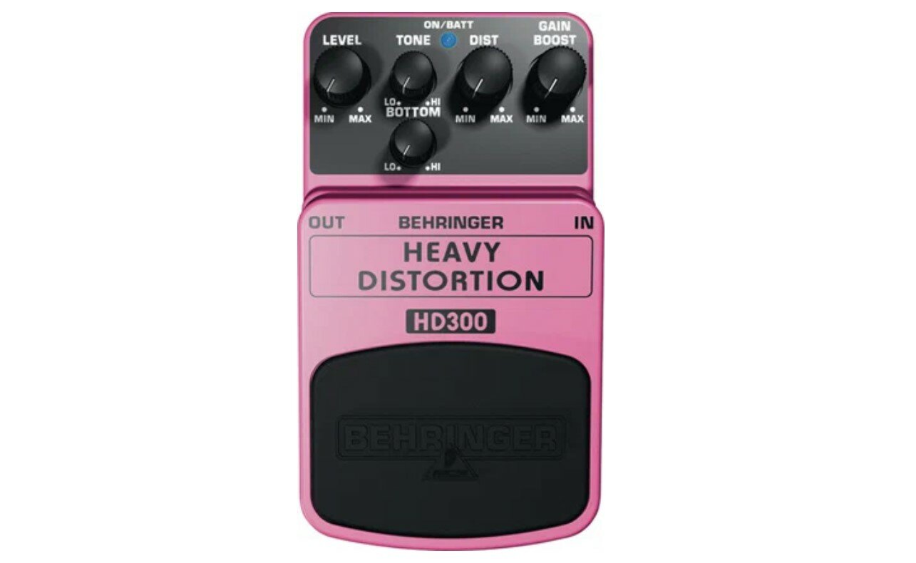 Педаль эффектов Behringer HD300 Heavy Distortion, дисторшн для электрогитары