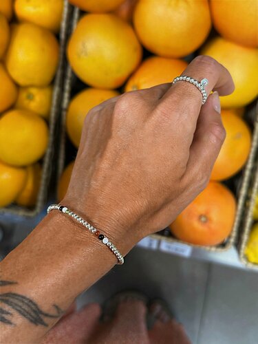 Изображение товара Браслет-цепочка, серебро, 925 проба, хризолит, яшма, сердолик