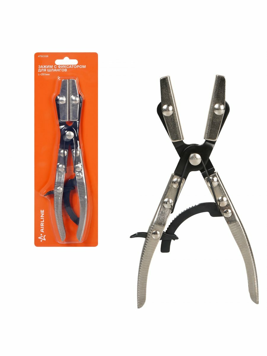 Зажим с фиксатором для шлангов L=250мм ATSC028 AIRLINE — фото 1